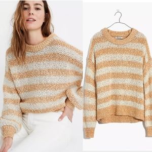 Madewell Baez Pullover Striped Sweater